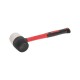 Киянка резиновая 450г черно-белая резина фибергласовая рукоятка Kranz KR-12-8153